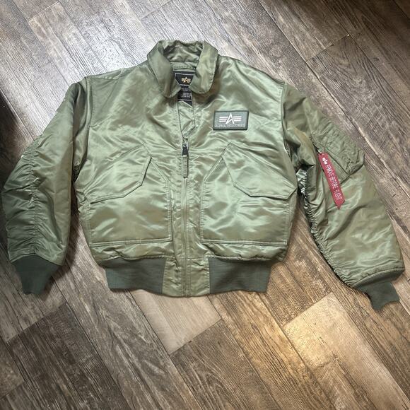 Alpha Industries Flyer's CWU-45/P Men's Flight Bomber Jacket Size L - Picture 1 of 12
